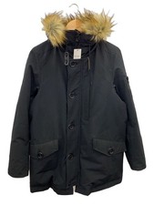 Nano universe down jacket M polyester Blue plain Used