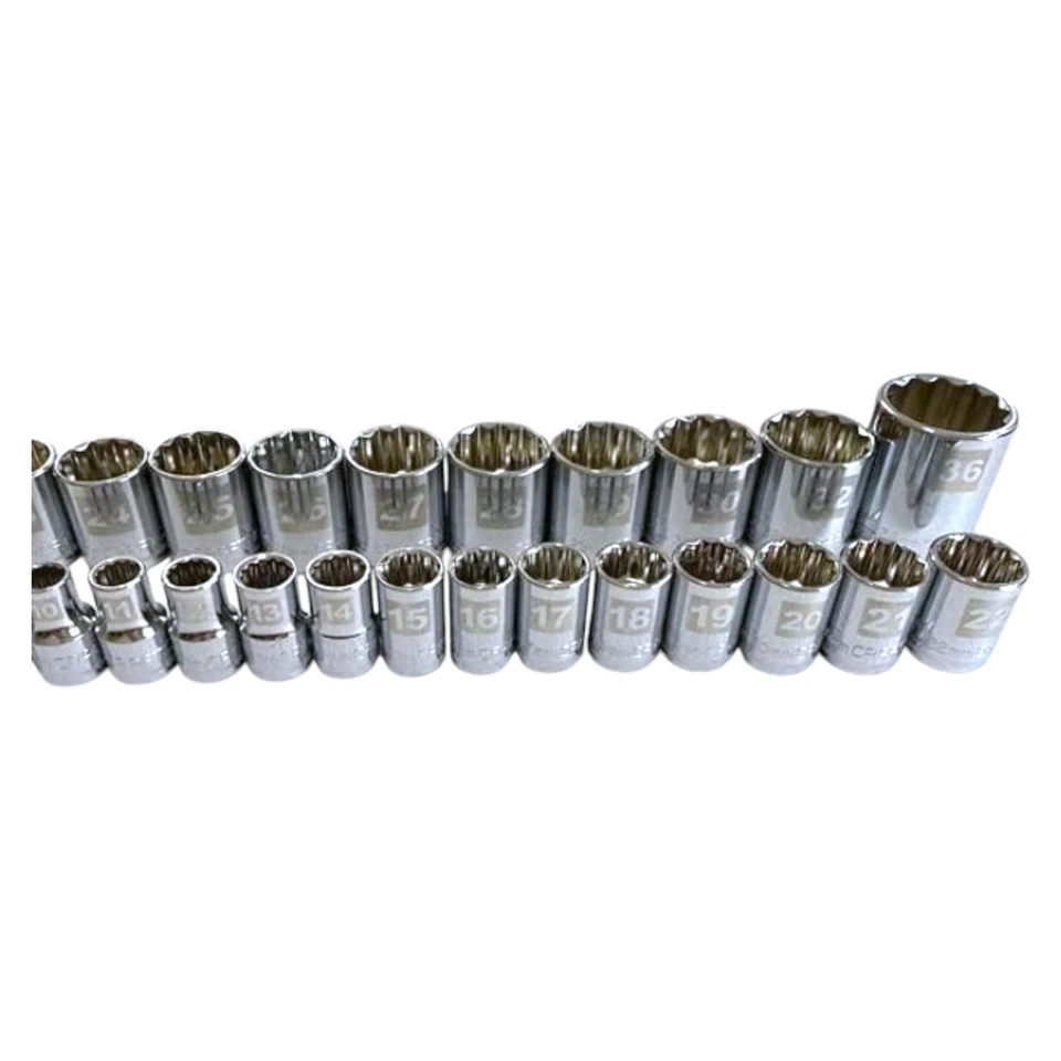 Craftsman Easy Read 24-Piece Socket Set Metric 1/2" Drive 12-Point Tool Set - Image 4 of 4