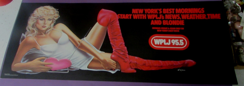 1979 - WPLJ 95.5 FM - NEW YORK'S BEST ROCK - BLONDIE - SUBWAY / BUS  AD