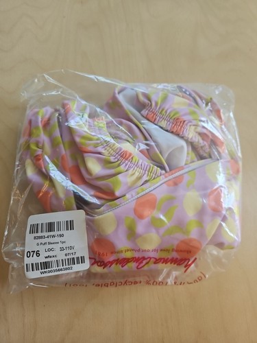 NWT HANNA ANDERSSON PUFF SLEEVE O/P SWIMSUIT CITRUS SUNSHINE TEA ROSE 150 12 $48 - Picture 8 of 8