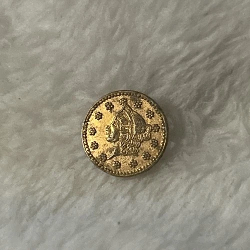 RARE 1852 California Gold Liberty 1/2 One Half Coin