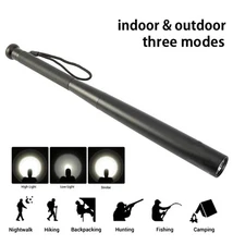 Baseball LED Flashlight Emergency 3 Lighting Modes Security Super Bright 14 Inch