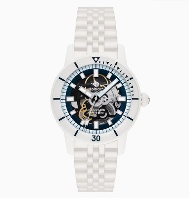 Zodiac Super Sea Wolf Ceramic Compression Diver Skeleton Dial Automatic Watch
