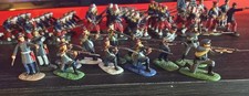 Napoleonic Wars Russian Infantry Hand Painterly Soldiers 54mm 1/32. As Is