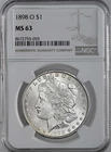 1898-O  $1  MORGAN SILVER DOLLAR  "NEW ORLEANS"  NGC MS63  #8672755-059