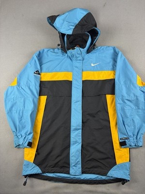 NIKE ACGフード付きウィンドブレーカー 青/黄 Vintage Nike ACG Windbreaker Jacket Size Large Blue Yellow Full