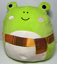 Squishmallows Wendy The Frog With Plaid Scarf 12” Plush Soft Toy