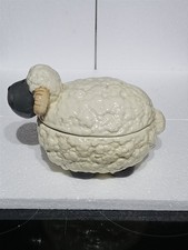 Lakeland Grandma Wilds Woolly The Sheep Ram Biscuit Cookie Jar Barrel Retro