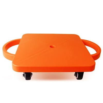 GSE Games & Sports Expert Orange Sports Scooter Board with Handles, Floor Sit...