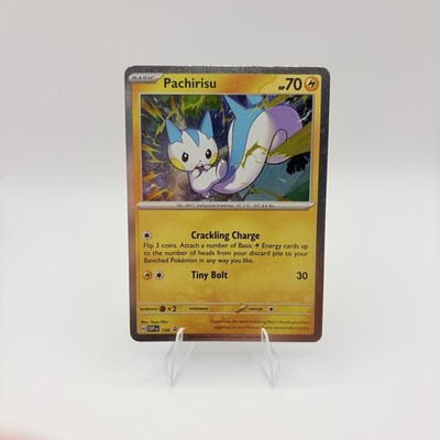 Pokémon Pachirisu 158 Surging Sparks Cosmos Holo Black Star Promo Near Mint