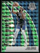 2023-24 Panini Mosaic #4 Joel Embiid Elevate Mosaic Green