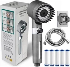High Pressure Shower Head with Handheld Spray Combo, Rain ShowerHead with Filter