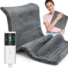 Heating Pad for Back Pain, Electric Heat Pad with 9 Heat Levels 4... Fast Ship