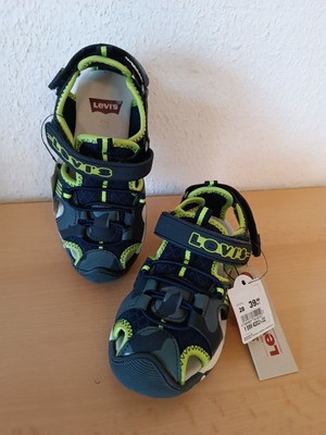 SANDALEN Trekkingsandalen OUTDOORSANDALEN Gr.28 schwarz neongelb LEVIS 