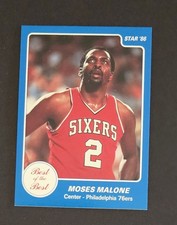 1986 Star Best of the Best #10 Moses Malone 76ers bk570vb