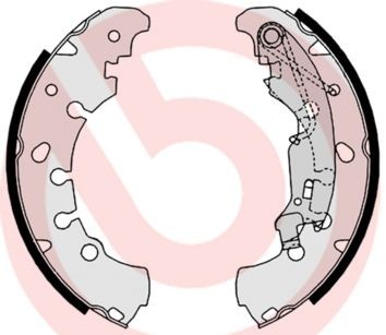 Brembo Bremsbackensatz S 23 530 FüR Fiat Opel Lancia CitroËN Peugeot-image
