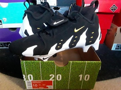 Nike Air Diamond Turf DT 96 TD Deion Sanders Black White Maize Cleats HJ3360 001
