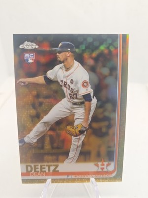 2019 Topps Chrome Gold Wave Refractor 32/50 Dean Deetz #79 Rookie RC