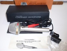 Microphone Realistic Electret Condenser Dual Pattern Stereo 33-919a Works Vintag