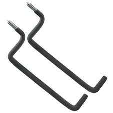 2x Heavy Duty Garage Storage Screw in Utility Tool Wall Mount Ladder Hanger Hook