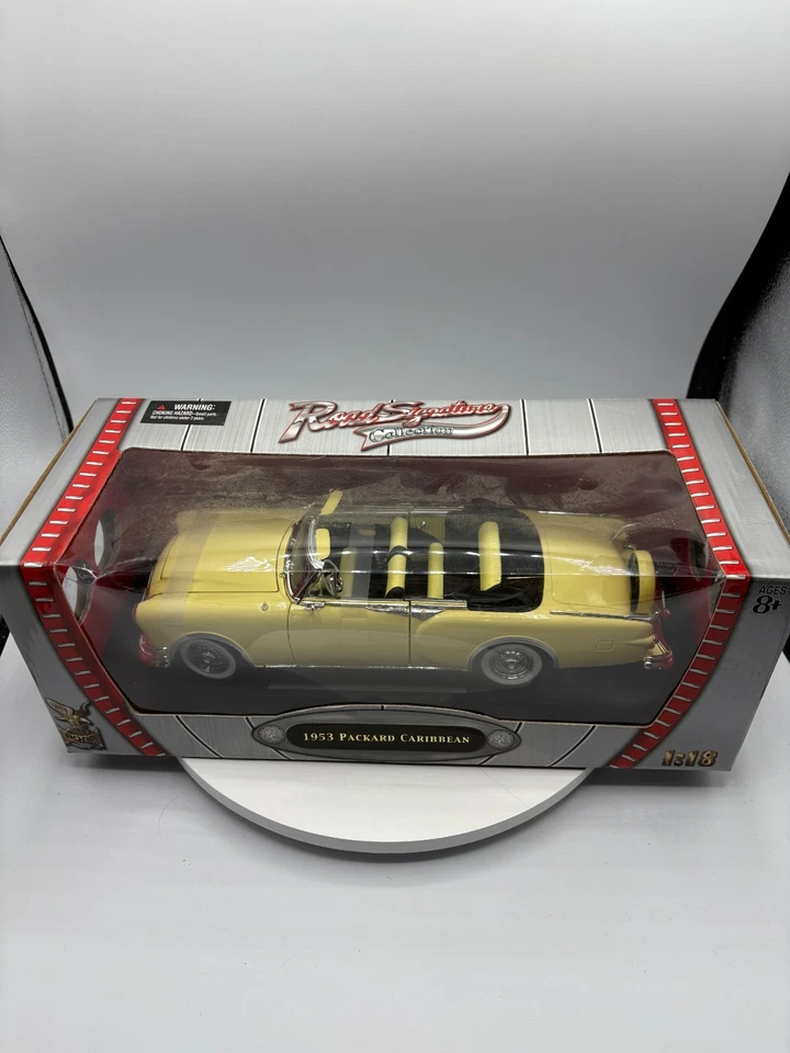 Road Signature 1953 Yellow Packard Caribbean Convertible 1:18 Diecast - Image 2 of 4