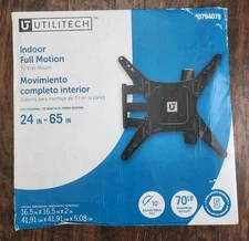 Utilitech Full Motion Indoor Wall TV Mount Fits TVs Up To 65-in ( Hardware Inclu