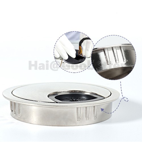 Metal Computer Desk Grommet Table Cable Tidy Wire Hole Cover 35 50 53 60 80mm - Afbeelding 8 van 39