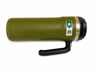 Starbucks x Stanley Military Commitment 20 oz Mug Army Green Travel Tumbler EUC