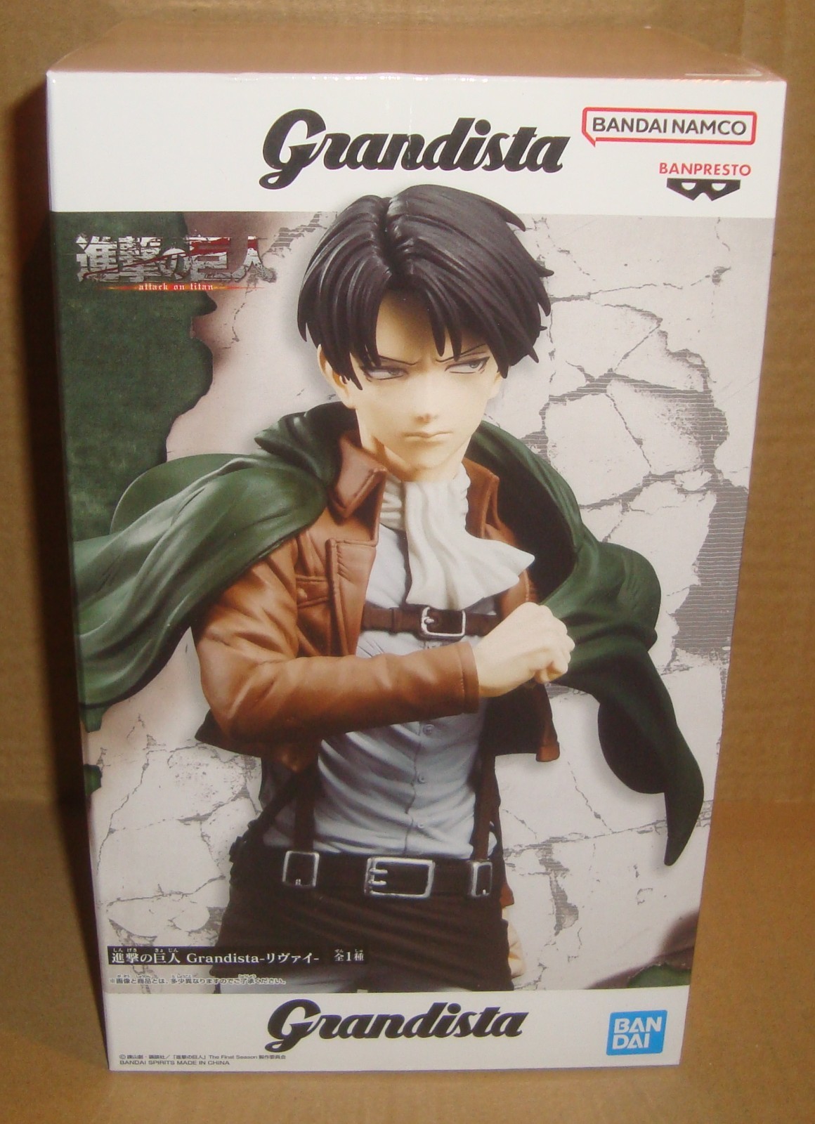 ATTACK ON TITAN GRANDISTA LEVI ACKERMAN BANPRESTO/BANDAI 2025