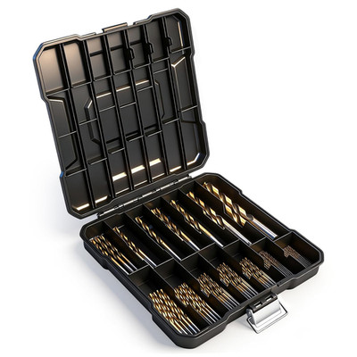 Metallbohrer Set, 99Tlg. HSS Spiralbohrer Set Mit 14 Größen Von 1,5 Mm Bis 10 Mm