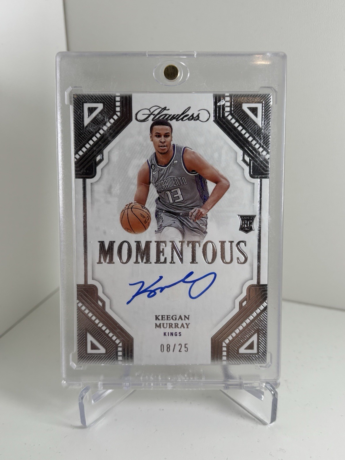 2022 Flawless Rookie Keegan Murray Momentous On Card Auto Clean 08/25 SSP