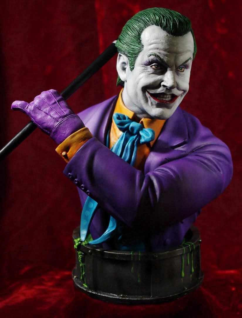 1/4 Scale Resin Model Bust 1989 The Joker Jack Nicholson Batman