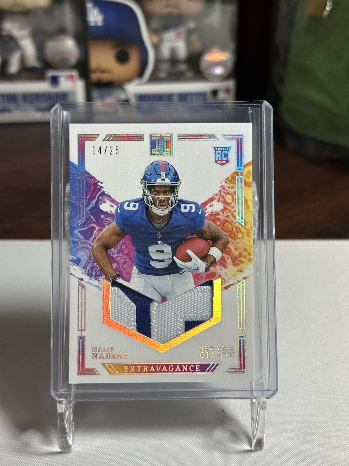 2024 Panini Impeccable Extravagance Malik Nabers No. EP-MNS Rookie Patch /25