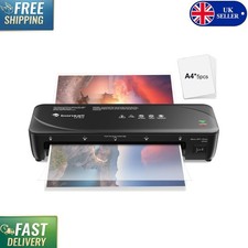A4 Laminator with Never Jam Technology - Dual Heat & High Speed for Home Use