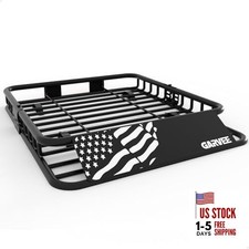 46" x 36" Universal Roof Rack Cargo Carrier Basket, 200 Lbs Capacity Rooftop