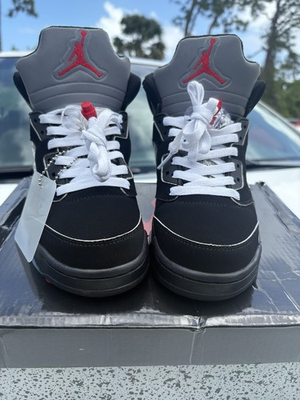 #ad Jordan Air Jordan 5 Retro OG Black Metallic Silver HF3975 001 High Top Sneaker $237.00