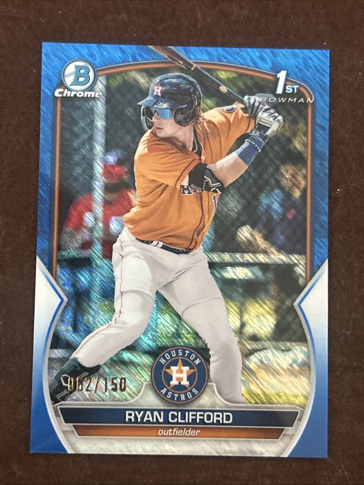 2023 Bowman Chrome Ryan Clifford #BCP-10 1st Blue Shimmer Refractor /150