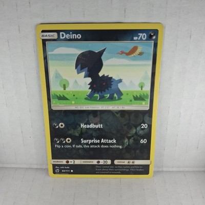Deino 60/111 Reverse Holo Pokemon Crimson Invasion NM Near Mint Fast Shipping