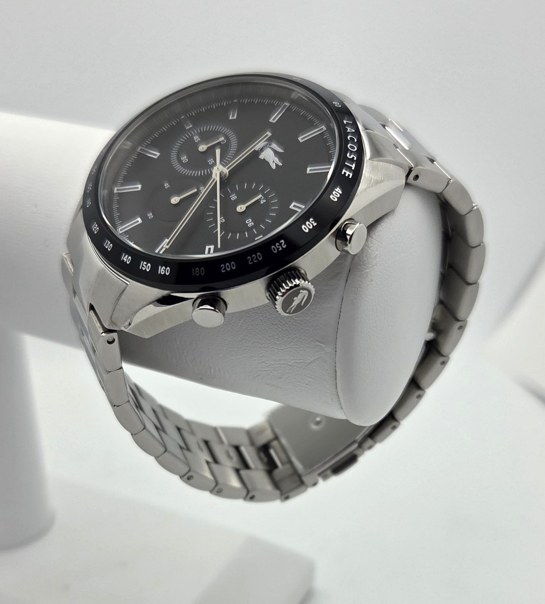 Lacoste Boston 2011079 Black Dial Chronograph Stainless Steel Strap Men’s Watch Lacoste Men main image 2