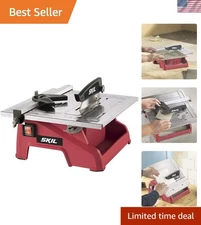 Professional 3540-02 Wet Tile Saw - 7" Stainless Steel Blade & Miter Gauge