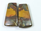 Natural Bloodstone Matched Pair Fancy Shape Earring Making Gemstone 24-30MM