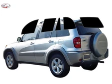 Computerized Custom PreCut 2Ply Window Tint Film Kit For 2001-05 Toyota Rav4 4dr