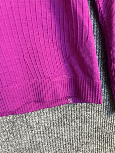 Lululemon Womens Rest Less Activewear Shirt Sz 12 Purple Long Sleeve Athleisure - Picture 5 of 10