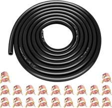 1/4 Inch ID Fuel Line Hose 10Ft 20 Hose Clamps for Small Gas Engines-Free Ship