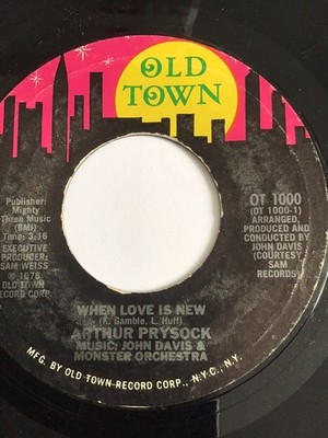 Arthur Prysock -+when Love Is New / All I Need Is You Tonight - M-