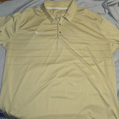 Nike Dri-FIT Men's Golf Striped Short Sleeve Polo Shirt 3XL - Image 1 of 4