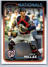 Drew Millas 2024 Topps Series 2 RC Rookie #530 Washington Nationals