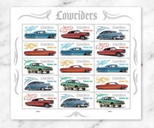2026 Lowrider Forever USA Stamp Sheet Of 16, ...