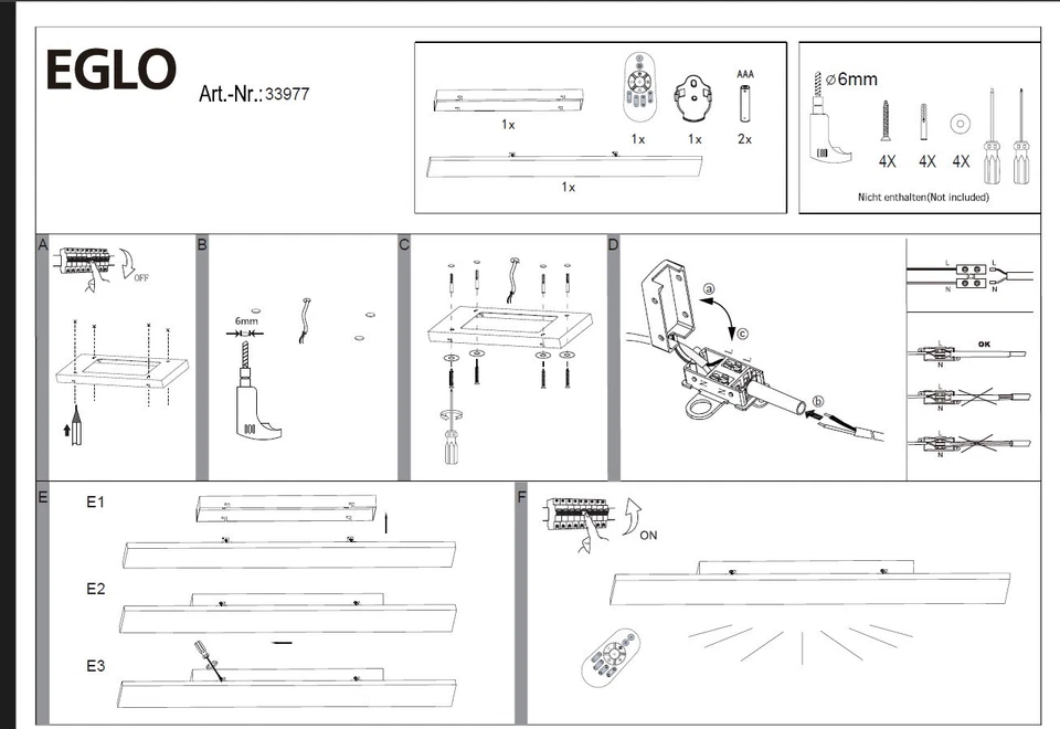 EGLO Connect-Z smarte Deckenleuchte Panel CCT RGB 120cm EEK:E (Spektrum A-G) - Bild 4 von 4
