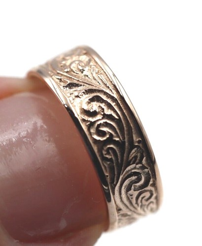 GENUINE Solid 9ct or 10ct or 14ct Rose Gold Gold Weave Toe Ring 334 - Picture 11 of 12
